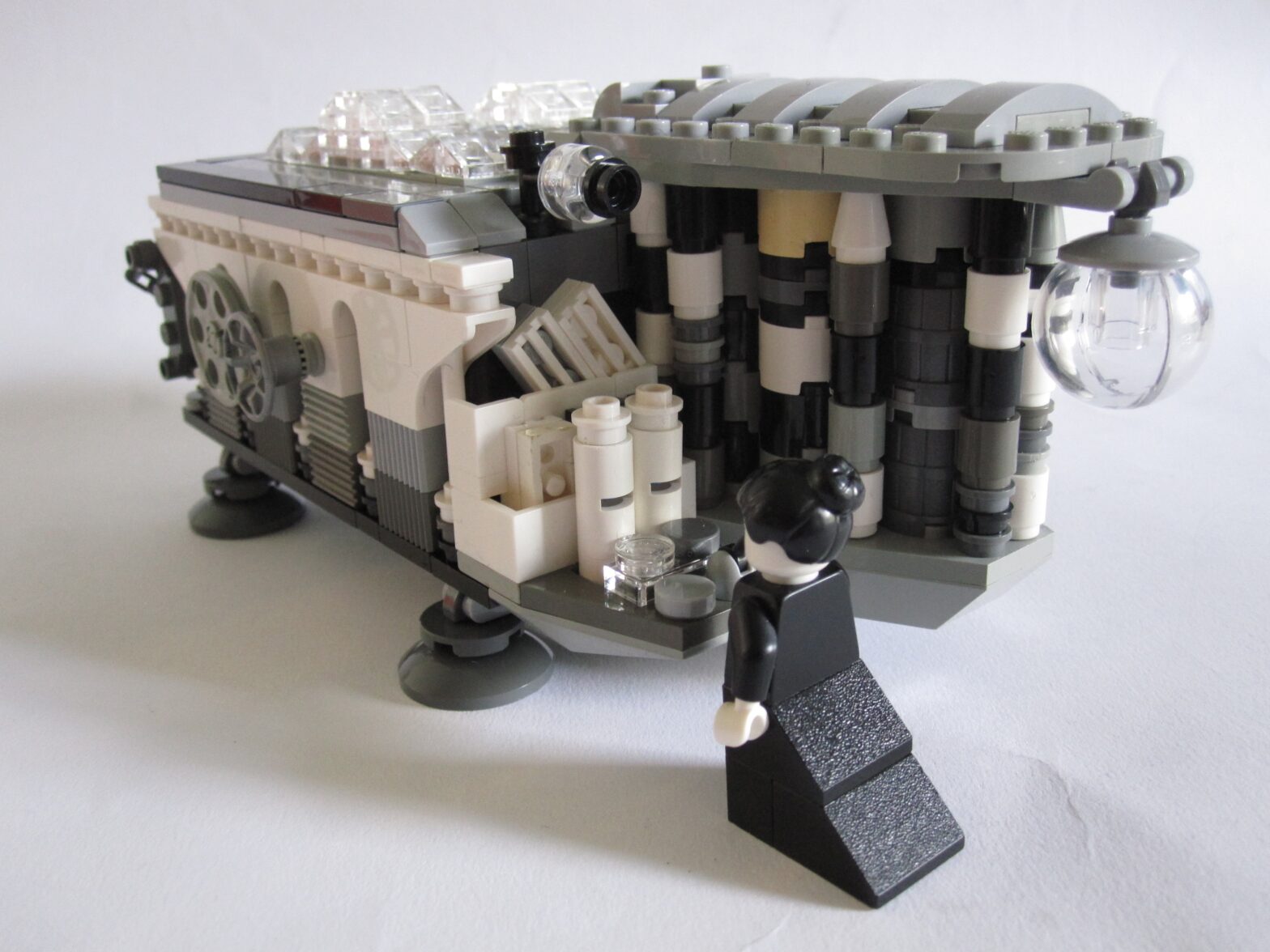 Ada Lovelace operating the LEGO Analytical Engine.
