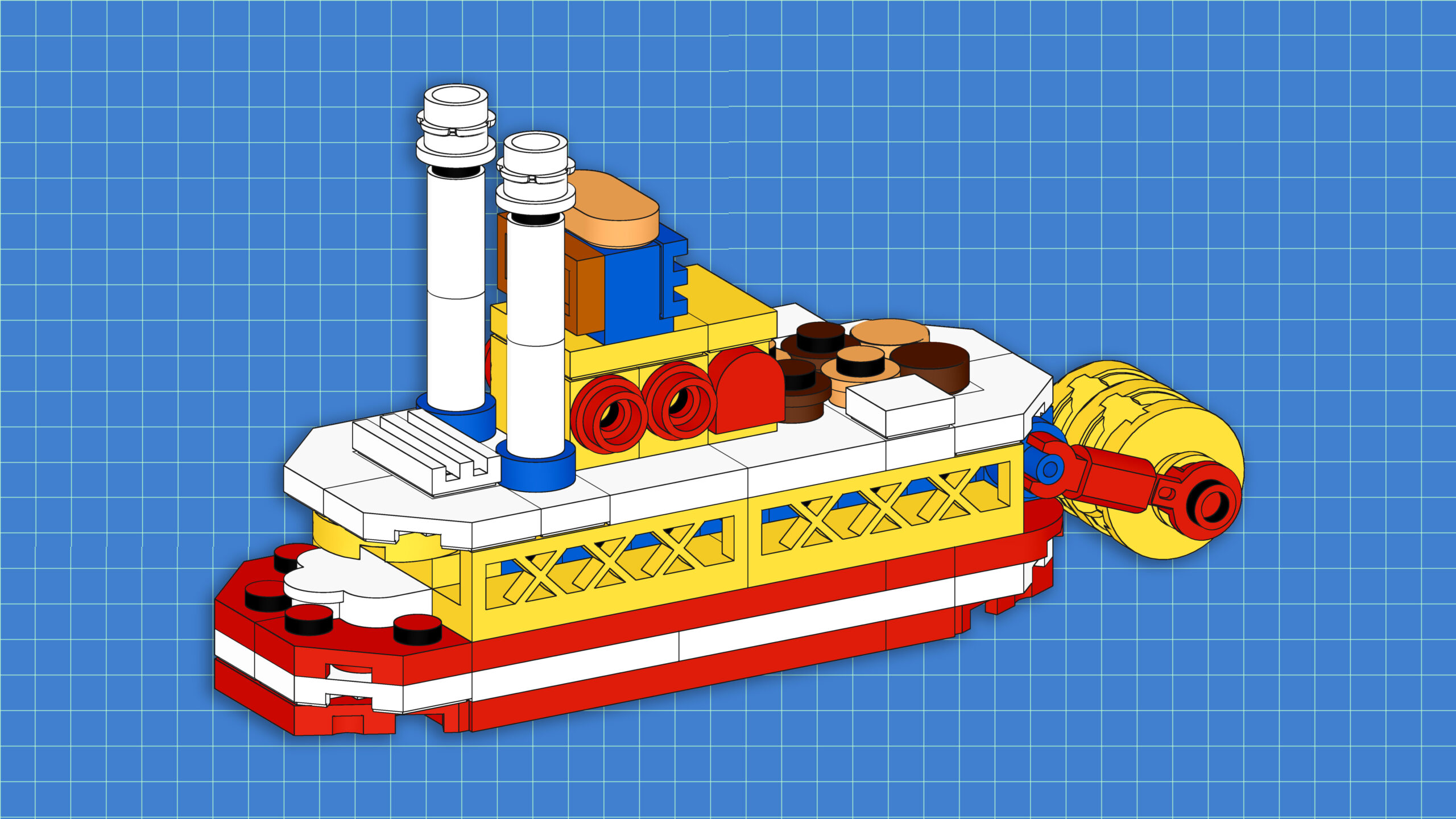 Build your own paddle steamer